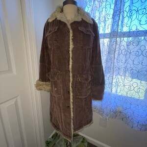 STEVE MADDEN Long Island City Corduroy Trench Coat